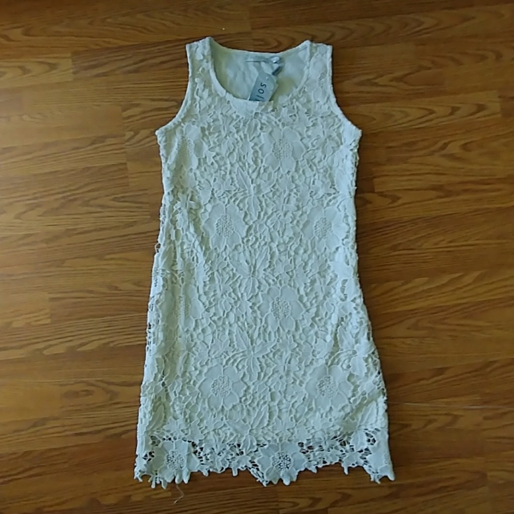 Cream lace dress